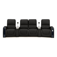 Apex CoolZeroᵀᴹ Wedge Console Italian Leather Home Theater Seats