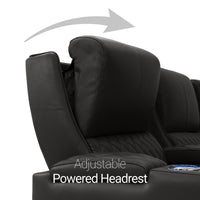 Apex CoolZeroᵀᴹ Wedge Console Italian Leather Home Theater Seats