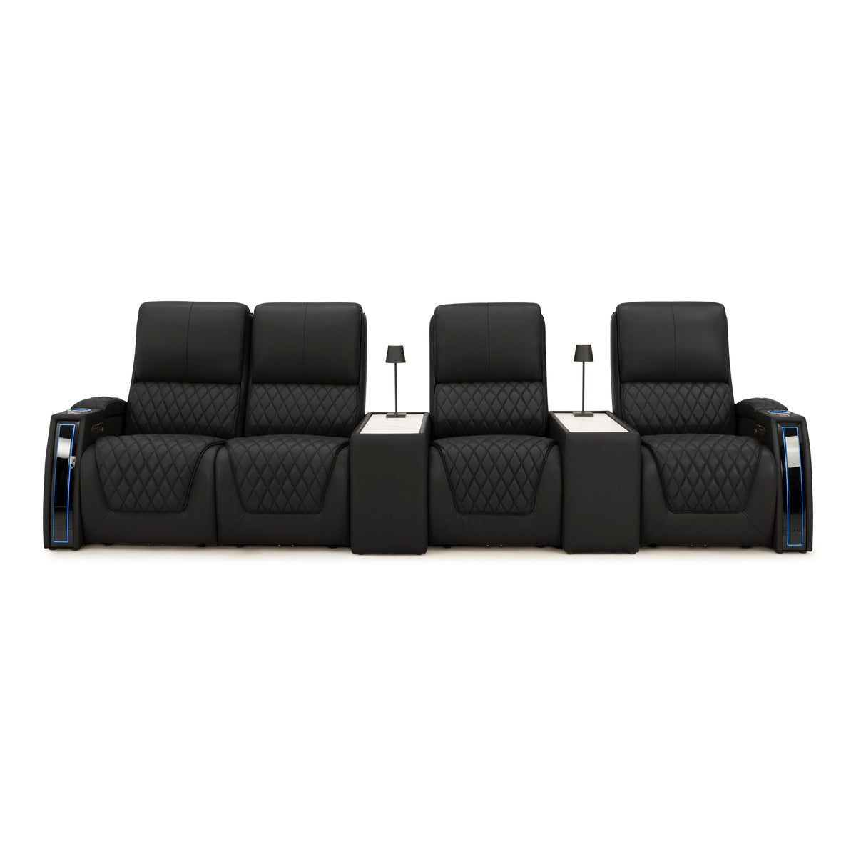 Apex CoolZeroᵀᴹ Console Table Italian Leather Home Theater Seats