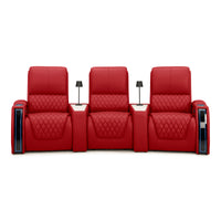 Apex CoolZeroᵀᴹ Wedge Console Italian Leather Home Theater Seats