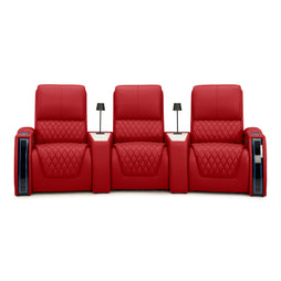 Apex CoolZeroᵀᴹ Wedge Console Italian Leather Home Theater Seats