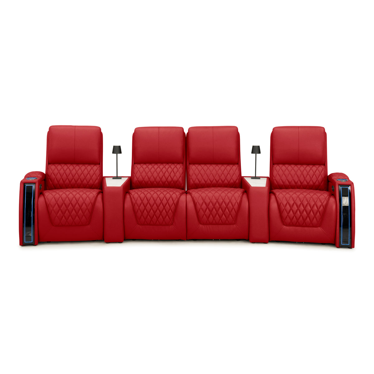 Apex CoolZeroᵀᴹ Wedge Console Italian Leather Home Theater Seats