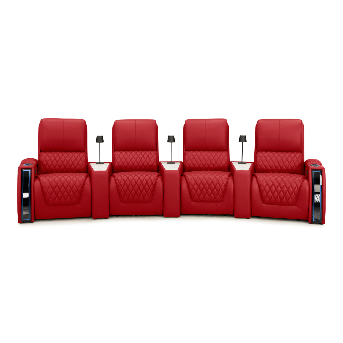 Apex CoolZeroᵀᴹ Wedge Console Italian Leather Home Theater Seats