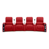 Apex CoolZeroᵀᴹ Wedge Console Italian Leather Home Theater Seats