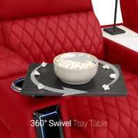 Apex CoolZeroᵀᴹ Wedge Console Italian Leather Home Theater Seats