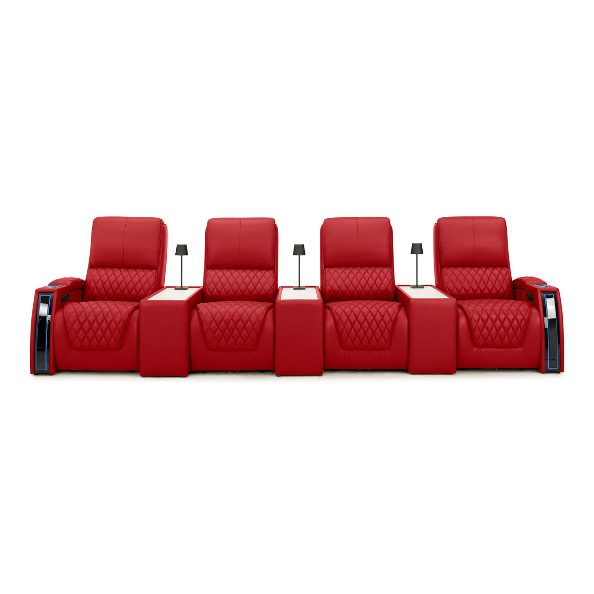 Apex CoolZeroᵀᴹ Console Table Italian Leather Home Theater Seats