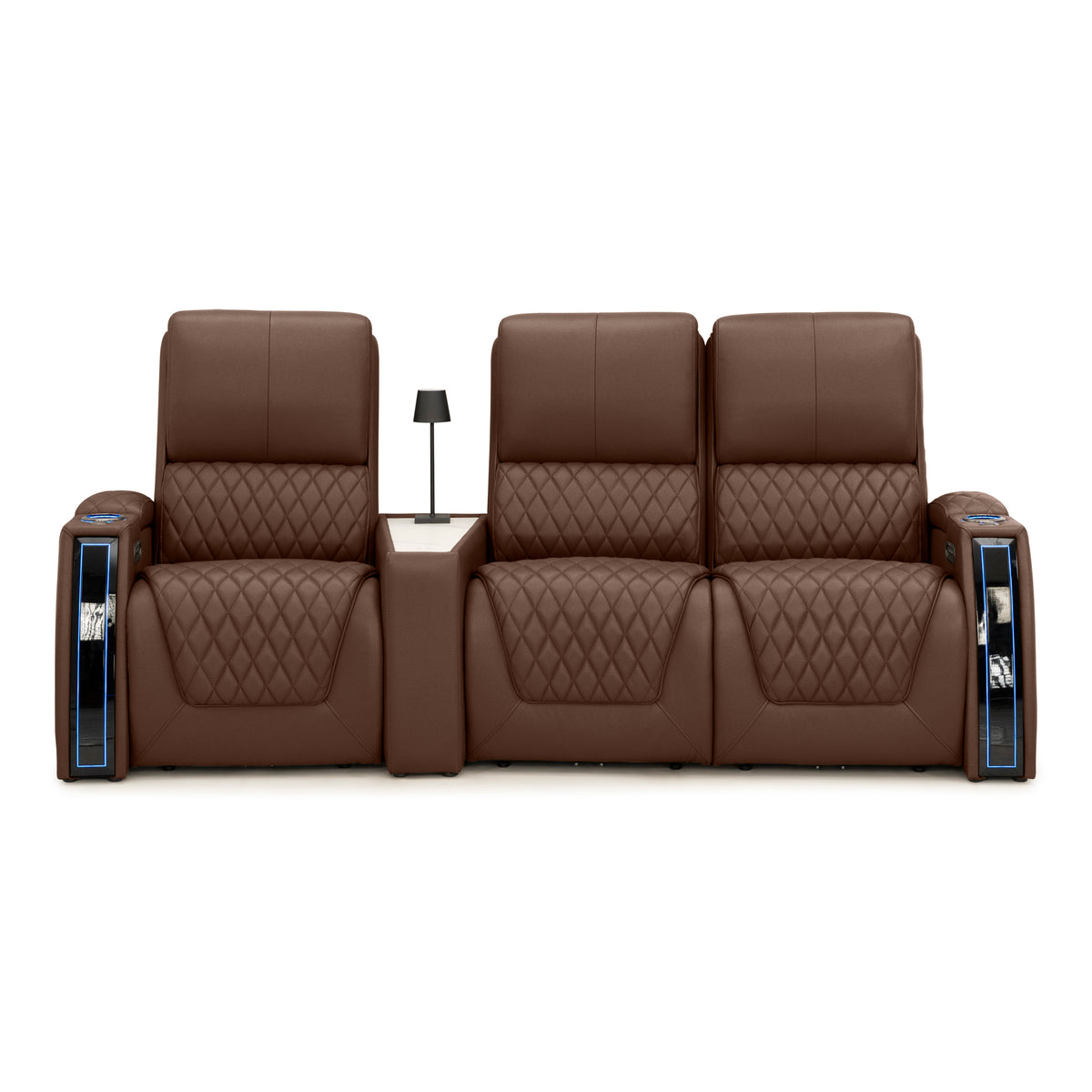 Apex CoolZeroᵀᴹ Wedge Console Italian Leather Home Theater Seats