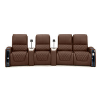 Apex CoolZeroᵀᴹ Wedge Console Italian Leather Home Theater Seats