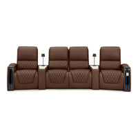 Apex CoolZeroᵀᴹ Wedge Console Italian Leather Home Theater Seats