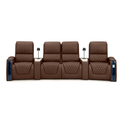 Apex CoolZeroᵀᴹ Wedge Console Italian Leather Home Theater Seats