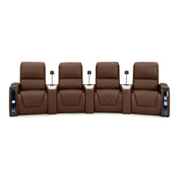 Apex CoolZeroᵀᴹ Wedge Console Italian Leather Home Theater Seats