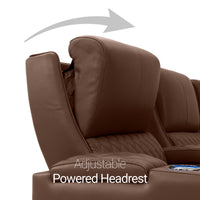 Apex CoolZeroᵀᴹ Wedge Console Italian Leather Home Theater Seats