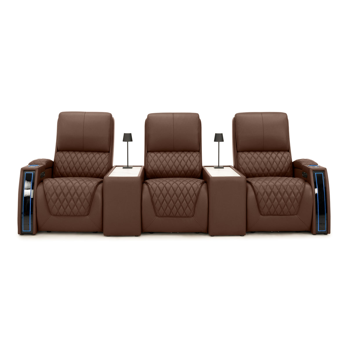Apex CoolZeroᵀᴹ Console Table Italian Leather Home Theater Seats