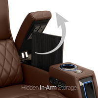 Apex CoolZeroᵀᴹ Console Table Italian Leather Home Theater Seats