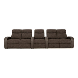 Rialto Italian Leather & Fabric Home Theater Seating
