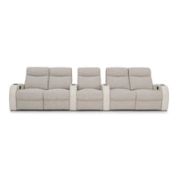 Rialto Italian Leather & Fabric Home Theater Seating