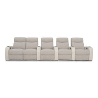 Rialto Italian Leather & Fabric Home Theater Seating