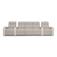 Rialto Italian Leather & Fabric Home Theater Seating