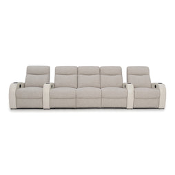Rialto Italian Leather & Fabric Home Theater Seating