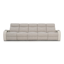 Rialto Italian Leather & Fabric Home Theater Seating