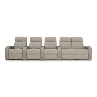Rialto Italian Leather & Fabric Home Theater Seating