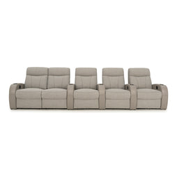 Rialto Italian Leather & Fabric Home Theater Seating