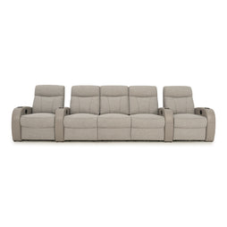 Rialto Italian Leather & Fabric Home Theater Seating
