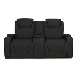 Seatcraft Concerto Heat & Massage Loveseat, Italian Leather, Powered Headrest, Powered Lumbar, Power Recline