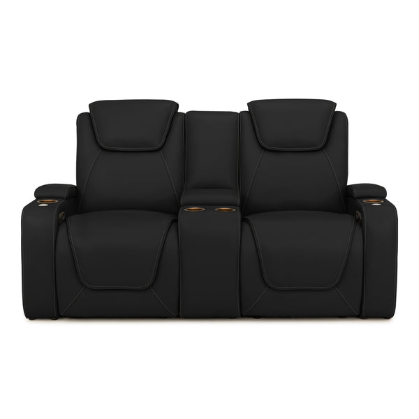 Seatcraft Vienna Loveseat Italian Leather, Powered Headrest & Lumbar, Power Recline