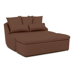 Seatcraft Diamante Cuddle Couch w/ Ottoman Home Theater Furniture