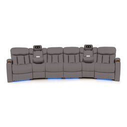 Seatcraft Niagara Italian Leather Sofa, Power Recline
