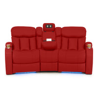 Seatcraft Niagara Italian Leather Sofa, Power Recline