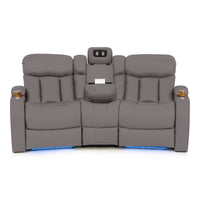 Seatcraft Niagara Italian Leather Sofa, Power Recline