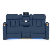 Seatcraft Niagara Italian Leather Sofa, Power Recline