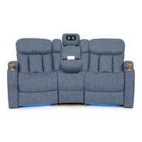 Seatcraft Niagara Italian Leather Sofa, Power Recline