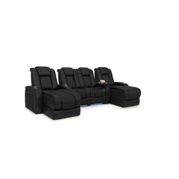 Diamante Chaise CoolZeroᵀᴹ Italian Leather Home Theater Seating