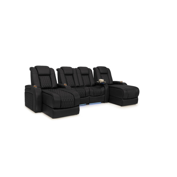 Diamante Chaise CoolZeroᵀᴹ Italian Leather Home Theater Seating