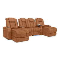 Diamante Chaise CoolZeroᵀᴹ Italian Leather Home Theater Seating