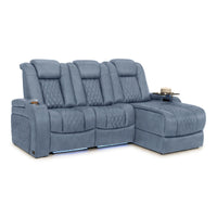 Diamante Chaise CoolZeroᵀᴹ Italian Leather Home Theater Seating
