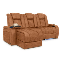 Diamante Chaise CoolZeroᵀᴹ Italian Leather Home Theater Seating