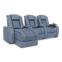 Diamante Chaise CoolZeroᵀᴹ Italian Leather Home Theater Seating