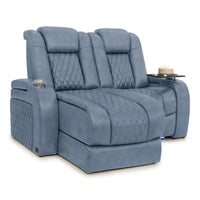 Diamante Chaise CoolZeroᵀᴹ Italian Leather Home Theater Seating