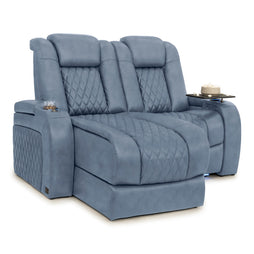 Diamante Chaise CoolZeroᵀᴹ Italian Leather Home Theater Seating