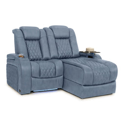 Diamante Chaise CoolZeroᵀᴹ Italian Leather Home Theater Seating
