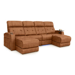 Kodiak Chaise CoolZeroᵀᴹ Italian Leather Home Theater Seating