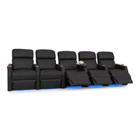 Sienna Leather Gel Spacesaver Home Theater Seating