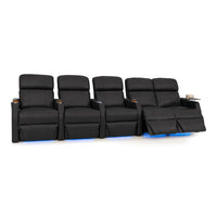 Sienna Leather Gel Spacesaver Home Theater Seating
