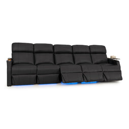 Sienna Leather Gel Spacesaver Home Theater Seating