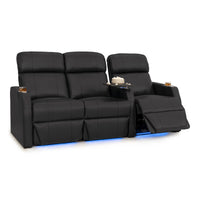 Sienna Leather Gel Spacesaver Home Theater Seating