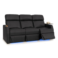 Sienna Leather Gel Spacesaver Home Theater Seating